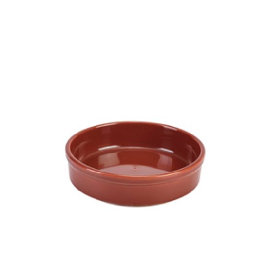 Genware Porcelain Terracotta Round Dish 13cm/5 (6)