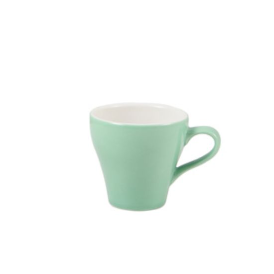 Genware Porcelain Green Tulip Cup 9cl/3oz (6)