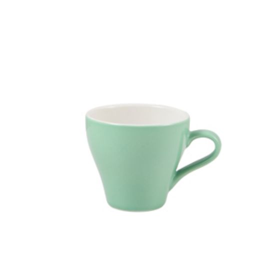 Genware Porcelain Green Tulip Cup 18cl/6.25oz (6)