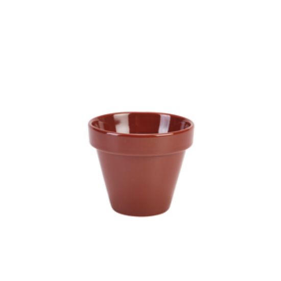 Genware Porcelain Plant Pot 11.5 X 9.5cm/4.5 X 3.75 (4)