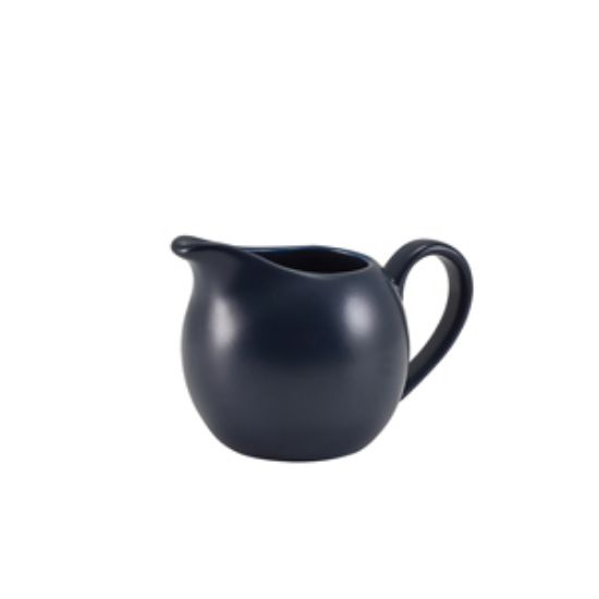 Genware Porcelain Matt Blue Jug 14cl/5oz (6)