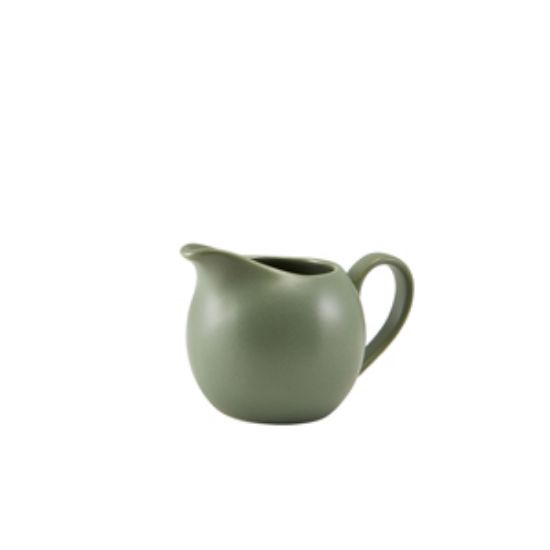 Genware Porcelain Matt Sage Jug 14cl/5oz (6)