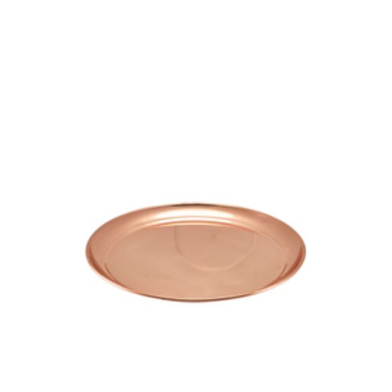 Copper 12"" Round Tray 300mm