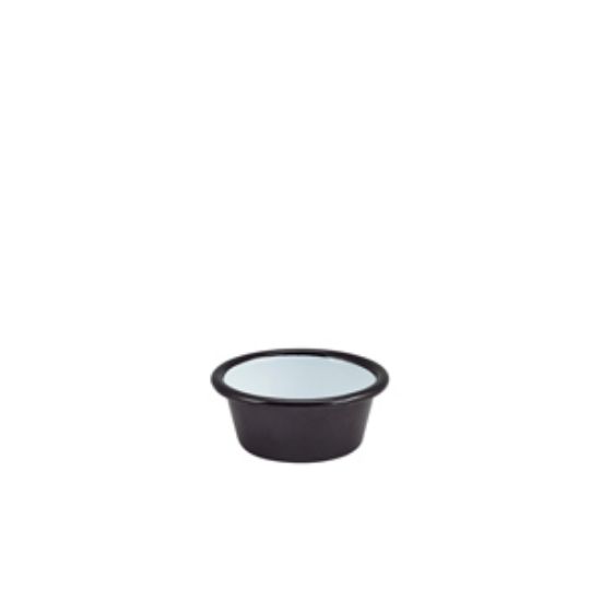 Enamel Ramekin Black 8cm Dia 90ml/3.2oz (12)