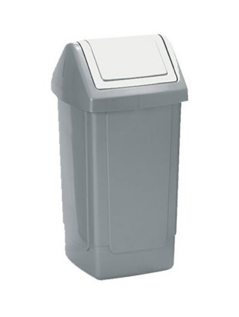 Addis Swing Top Bin Metallic 40l