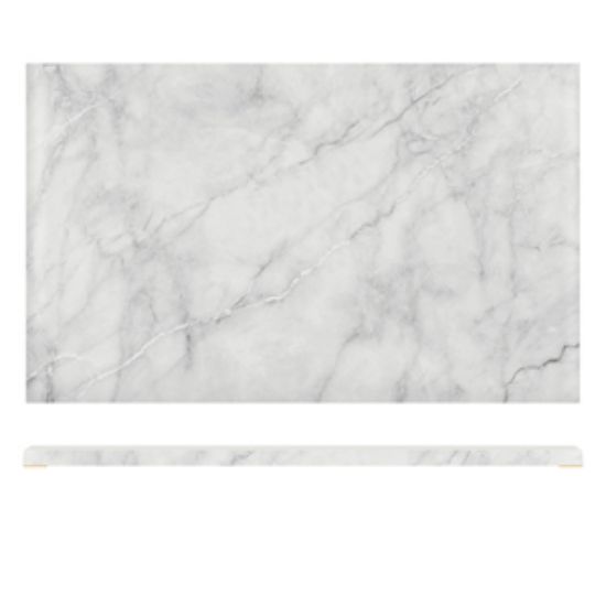White Marble Agra Melamine GN1/1 Slab 53 X 32.5cm