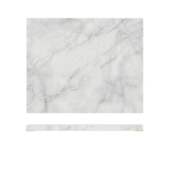 White Marble Agra Melamine GN1/2 Slab 32.5 X 26.5cm