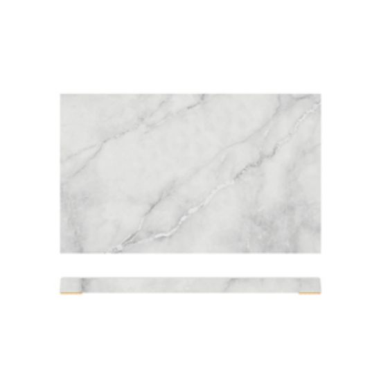 White Marble Agra Melamine GN1/3 Slab 32.5 X 17.6cm