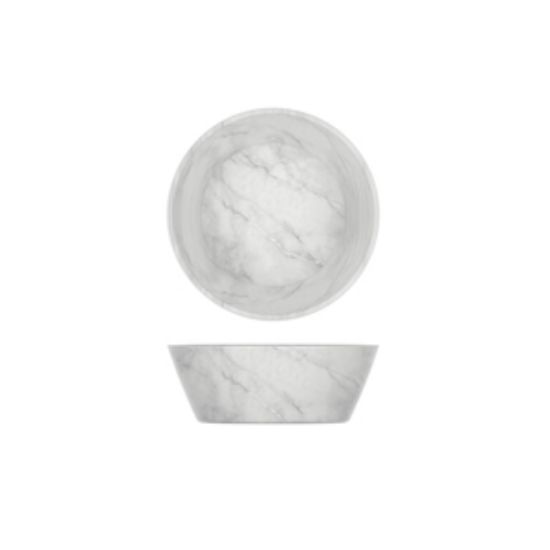 White Marble Agra Melamine Bowl 20.5 X 7.5cm (6)