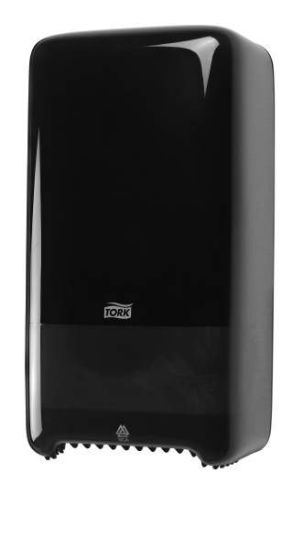 Tork Mid-Size Toilet Roll Dispenser Black Plastic