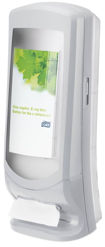 TORK XPRESSNAP STAND NAPKIN DISPENSER GREY H62xW23.5xD23.5cm