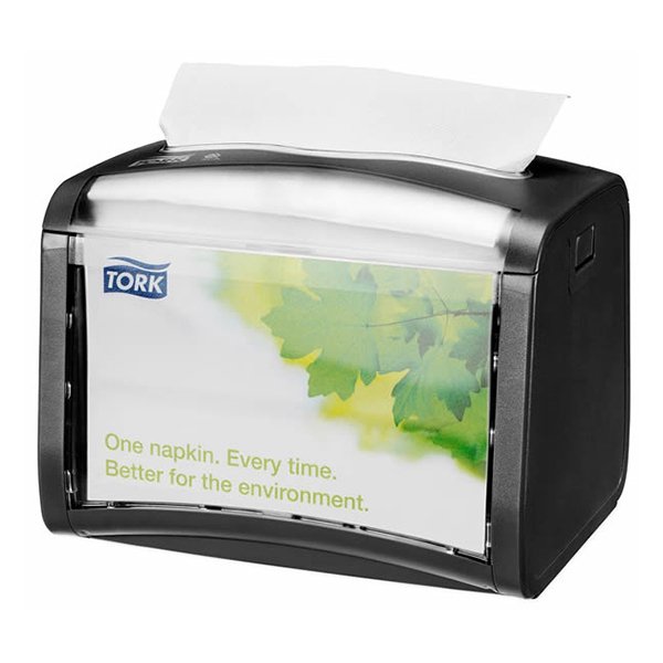 TORK XPRESSNAP TABLETOP NAPKIN DISPENSER BLACK H15.5xW20xD15cm