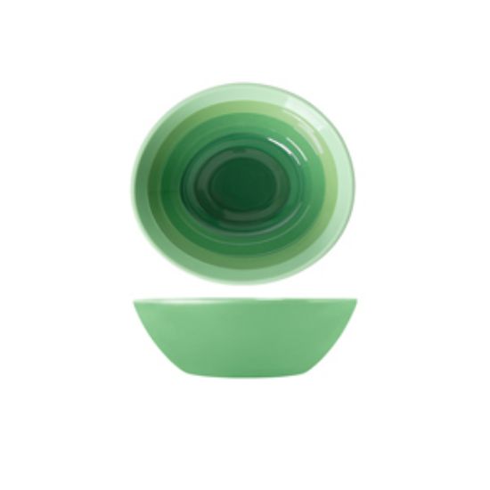 Shoots Green Atlantis Melamine Oval Bowl 23 X 20.5 X 7.5cm (6)