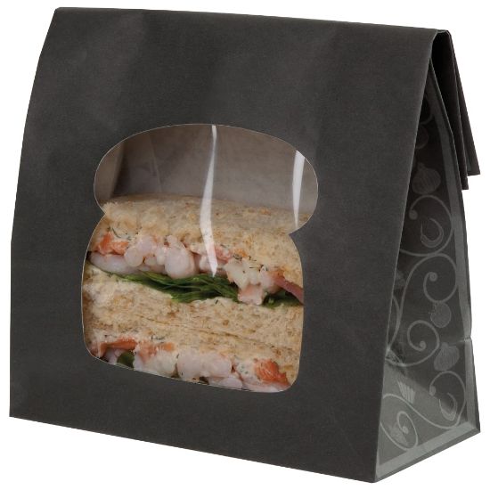 Elegance Sandwich Bag Black 157 X 73 X 220mm (Case of 250)