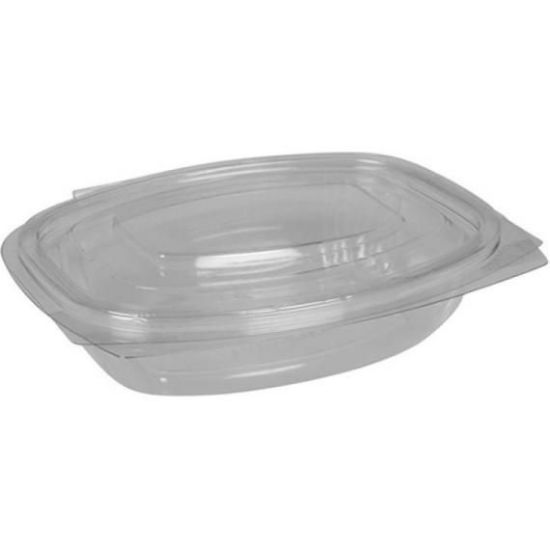 Oval Plastic Salad Bowl With Hinged Lid 750ml (300)