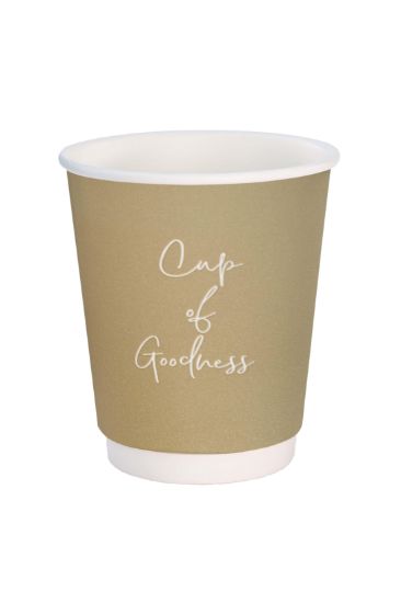 Signature Single Wall 8oz Coffee Cup Oatmeal (Case of 1000)