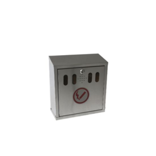 Genware S/St. Wall-Mounted Outdoor Ashtray