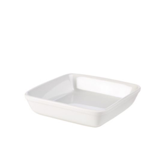 Genware Porcelain Square Roaster 25.4cm/10 (6)