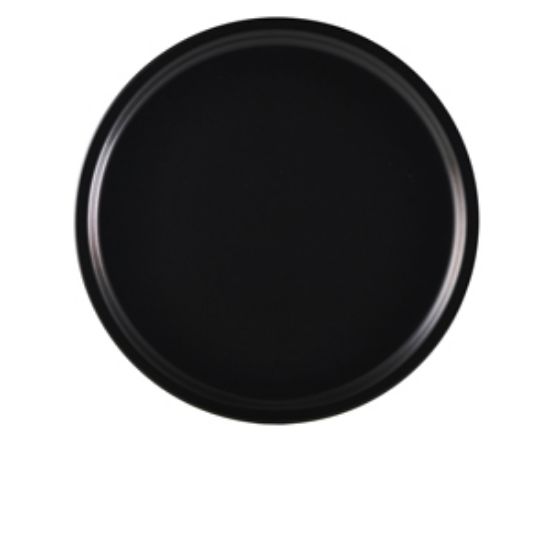 Luna Stoneware Black Pizza Plate 33cm/13 (6)