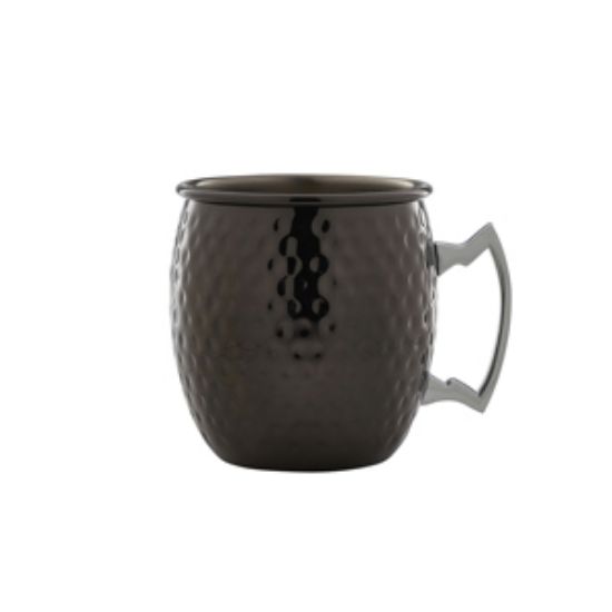 Barrel Gun Metal Mug 55cl/19.25oz Hammered