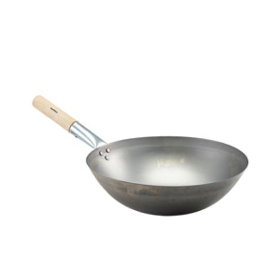 Black Iron Wok Round Base 14""/35.6cm