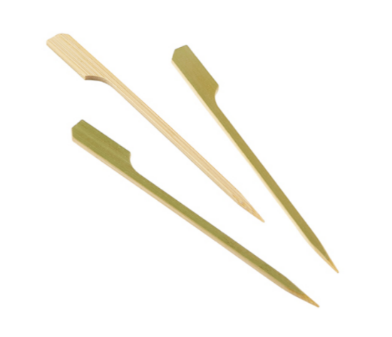 Bamboo Gun Shaped Paddle Skewers 12cm/4.75"" (100)