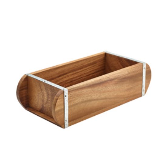Acacia Wood Brick Mould Table Caddy