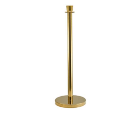 Genware Brass Plated Barrier Post (2)