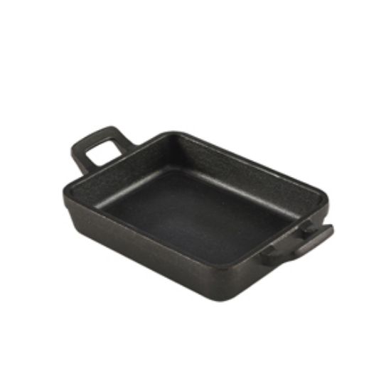Mini Cast Iron Rectangular Dish 14x11x3cm (6)
