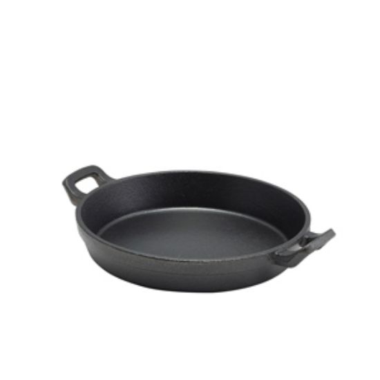 Cast Iron Round Eared Dish 18 X 3.4cm (6)
