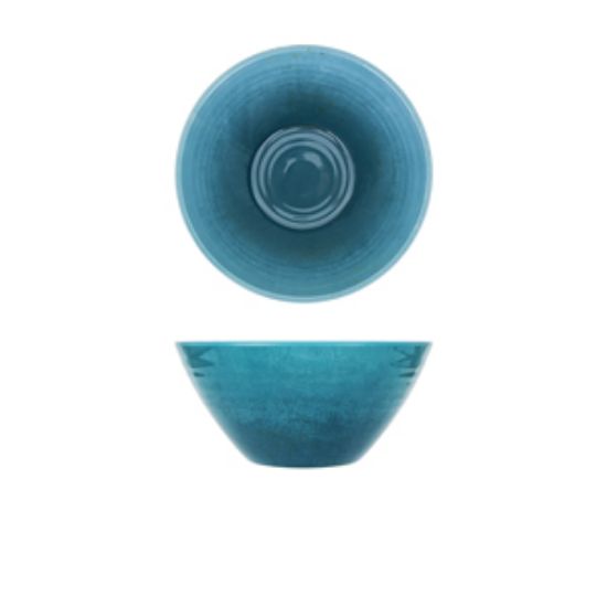 Light Blue Glazed Melamine Casablanca Bowl 20.5 X 9.5cm