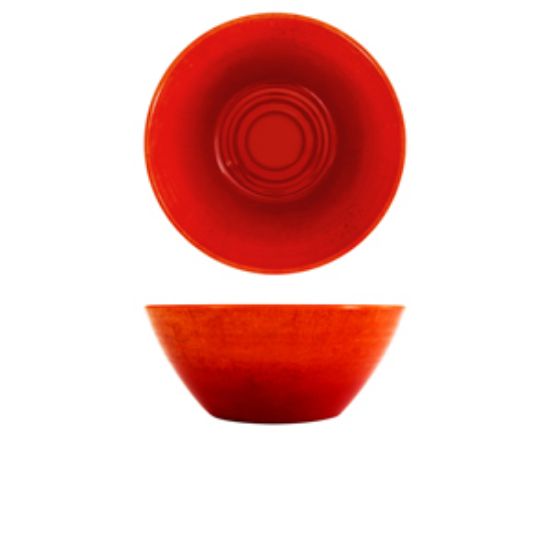 Orange Glazed Melamine Casablanca Bowl 24.5 X 10cm