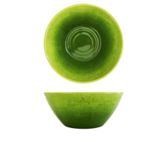 Light Green Glazed Melamine Casablanca Bowl 24.5 X 10cm