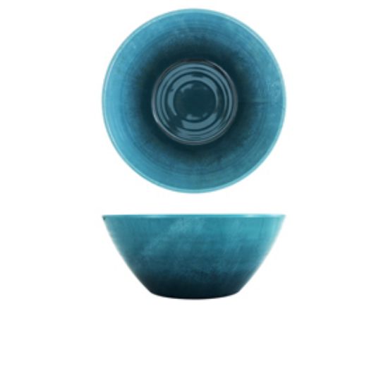 Light Blue Glazed Melamine Casablanca Bowl 24.5 X 10cm