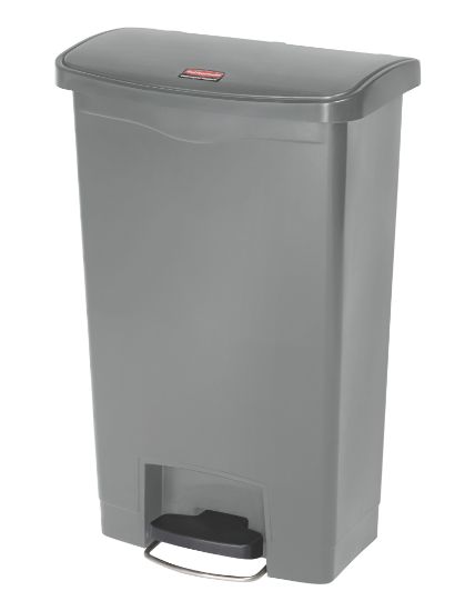 Rubbermaid Slim Step On Resin Front Pedal 50l - Grey