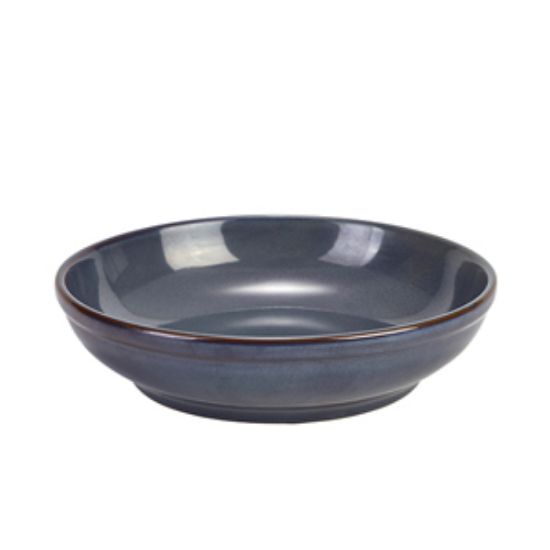 Terra Stoneware Rustic Blue Coupe Bowl 23cm (6)
