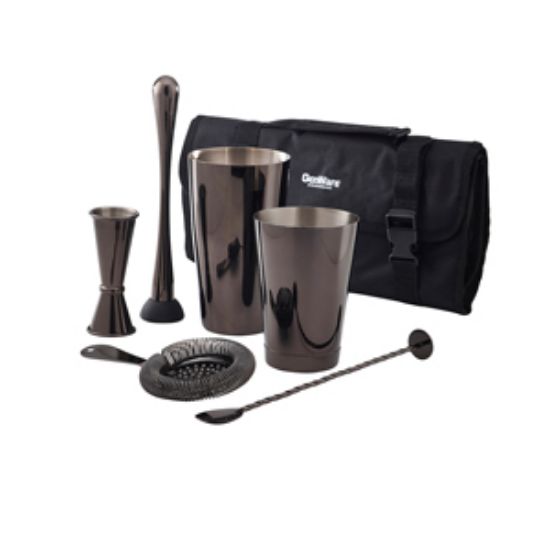 Gun Metal Cocktail Bar Kit 7pcs