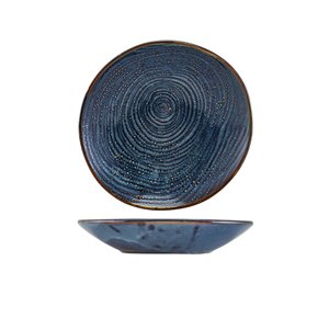 Terra Porcelain Aqua Blue Organic Coupe Bowl 21.5cm (6)