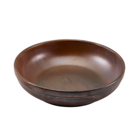 Terra Porcelain Rustic Copper Coupe Bowl 23cm (6)