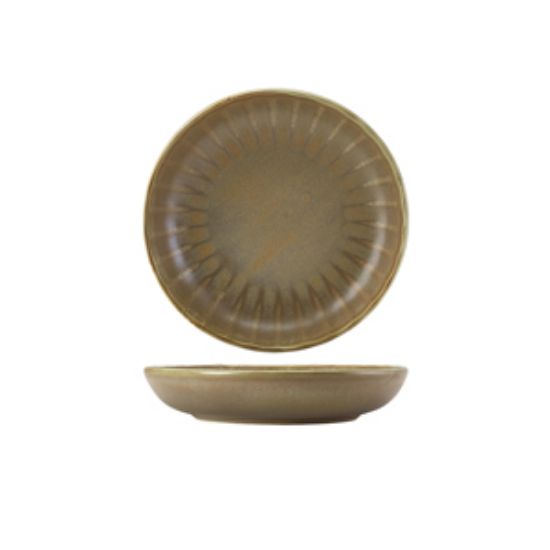 Terra Porcelain Matt Grey Scalloped Coupe Bowl 20.3cm (6)