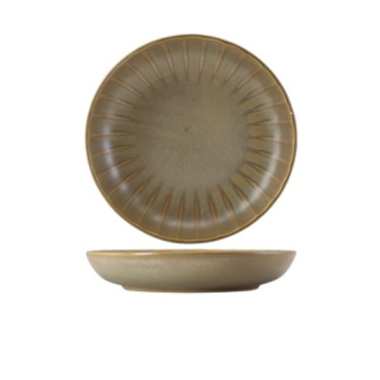 Terra Porcelain Matt Grey Scalloped Coupe Bowl 25.4cm (6)