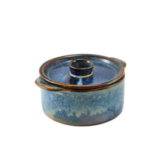 Terra Porcelain Aqua Blue Mini Casserole Dish 14cm (6)