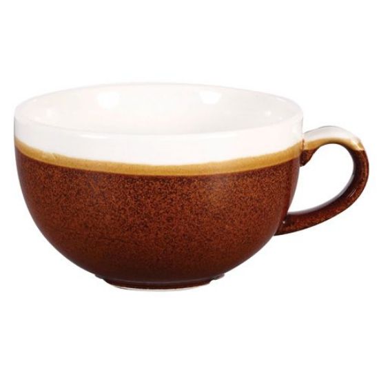 Churchill Monochrome Cappuccino Cup 8oz Cinnamon Brown (Case Of 12)