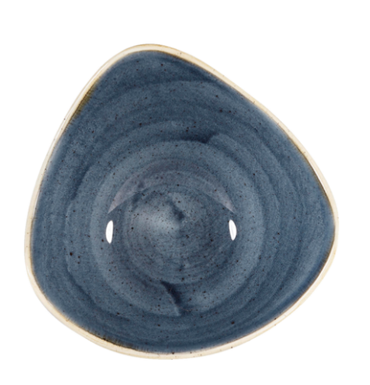 Churchill Stonecast Blueberry Triangle Bowl 6" (Case Of 12)