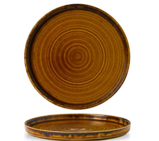 Churchill Harvest Brown Walled Plate 8.67" (Case Of 6)