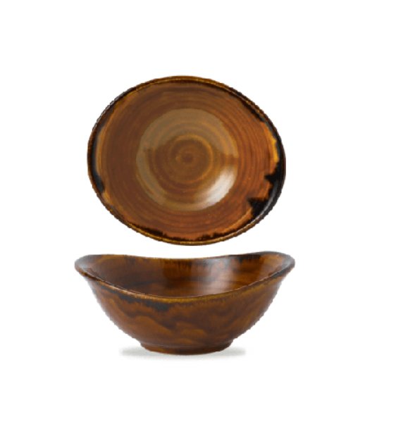 Churchill Dudson Harvest Brown Deep Bowl 470ml 16.5oz (Case Of 6)