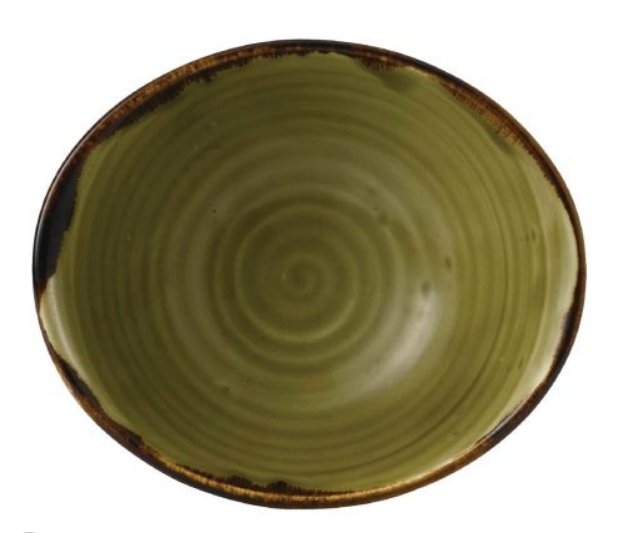 CASE OF 6 HARVEST GREEN DEEP BOWL 47cl