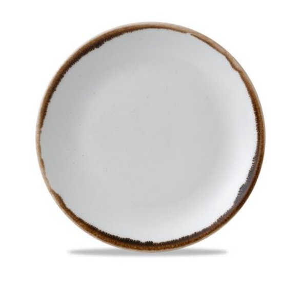CASE OF 12 HARVEST NATURAL COUPE PLATE 6.5"