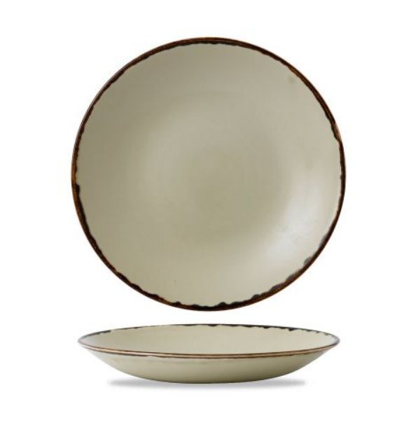 CASE OF 12 HARVEST LINEN 11" DEEP COUPE PLATE