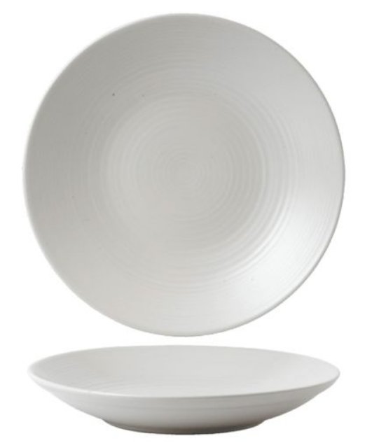 CASE OF 6 DUDSON EVO PEARL DEEP PLATE 9 1/2" 24.3CM